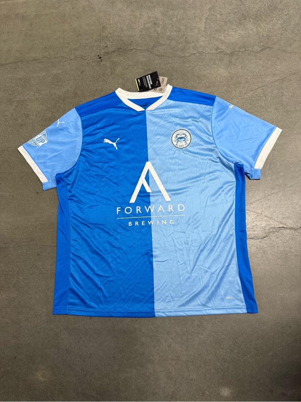 2024 Annapolis Blues FC Puma Drycell Split Soccer Jersey Men’s 2XL New W Tags
